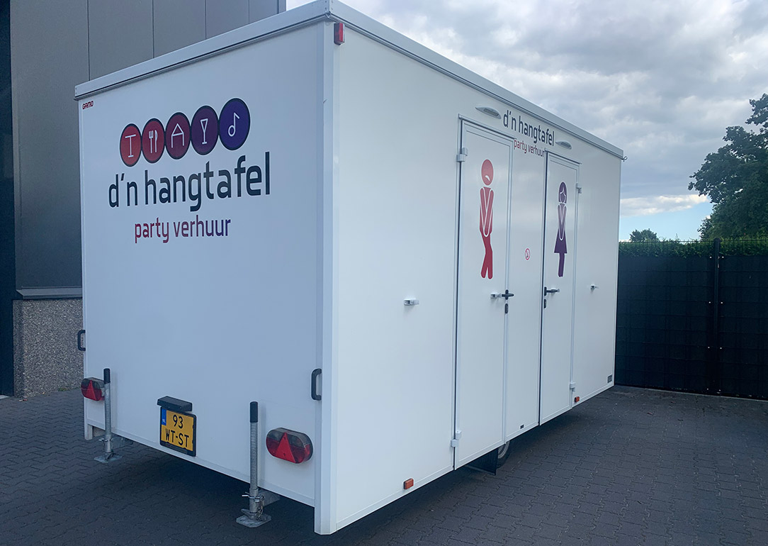 Belettering toiletwagen - Die-Sign